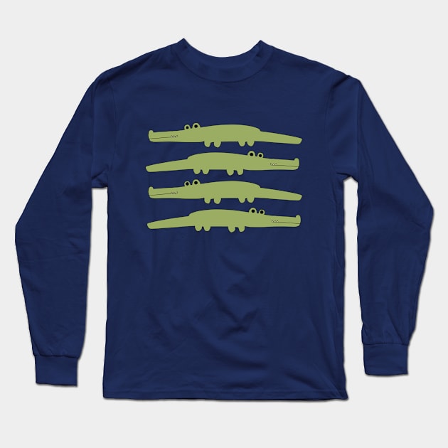 crocodiles Long Sleeve T-Shirt by cokyfish